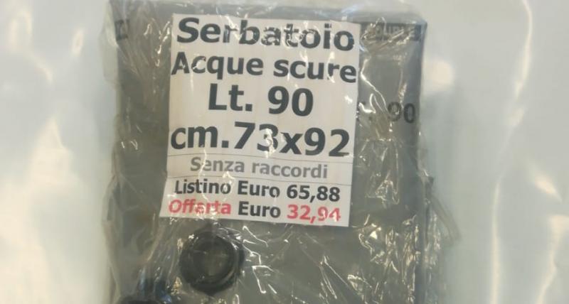 Serbatoio Acque nere 90 Litri  - flessibile